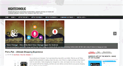 Desktop Screenshot of hightechholic.com